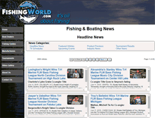 Tablet Screenshot of fishingworld.com